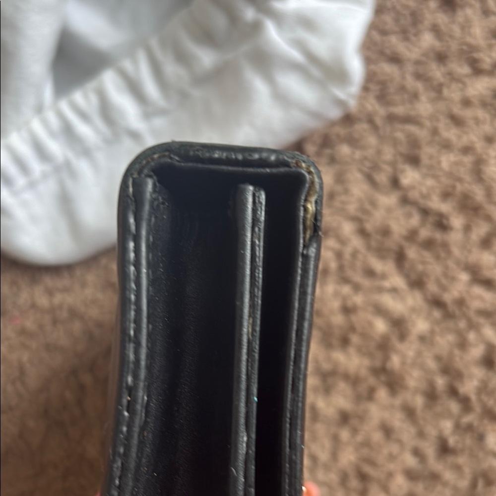 Dior Black Leather Clutch with Gold Bee Accent - Picture 11 of 16